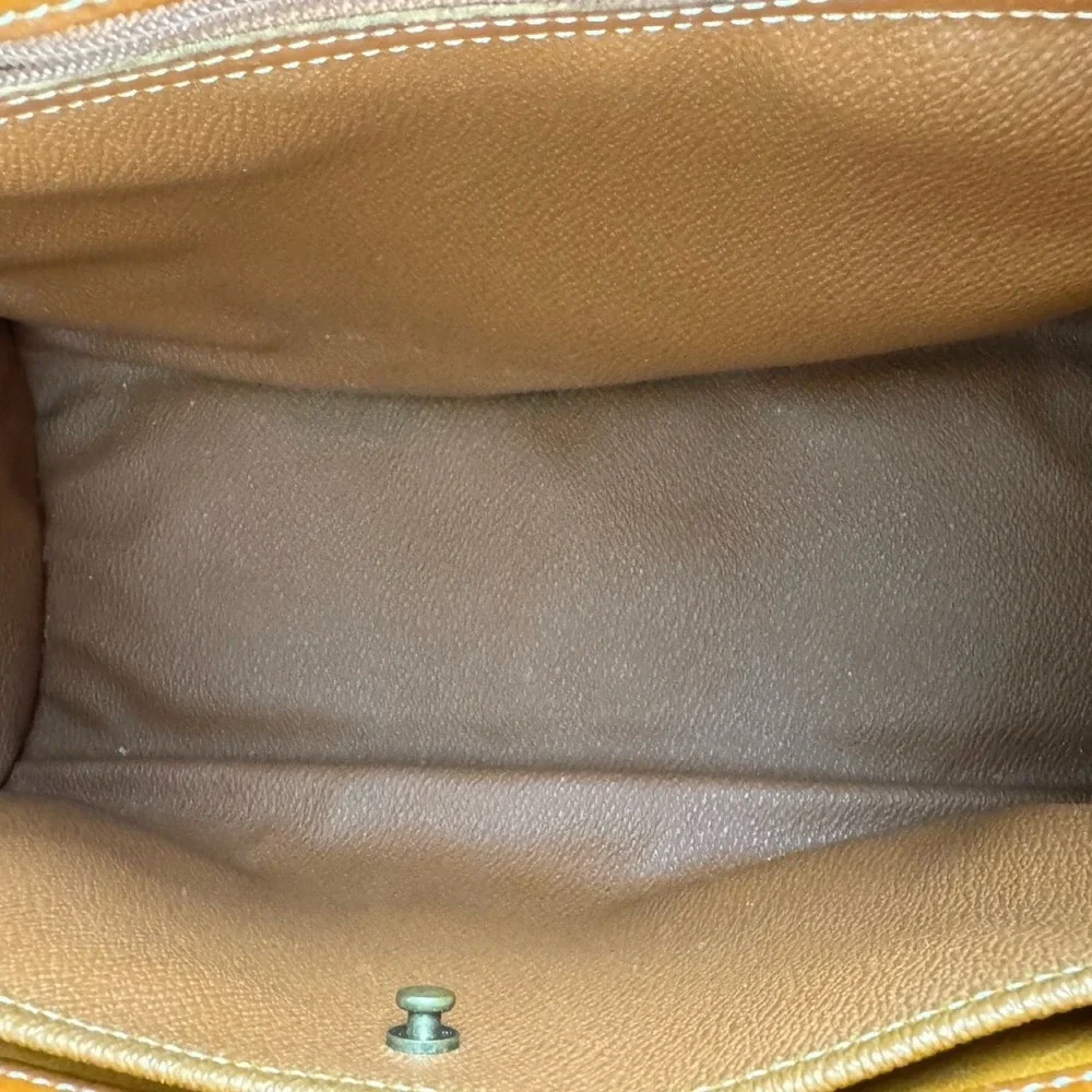 Vintage 80s Dooney &‎ Bourke All Weather Leather Boston Satchel Bag Made in US